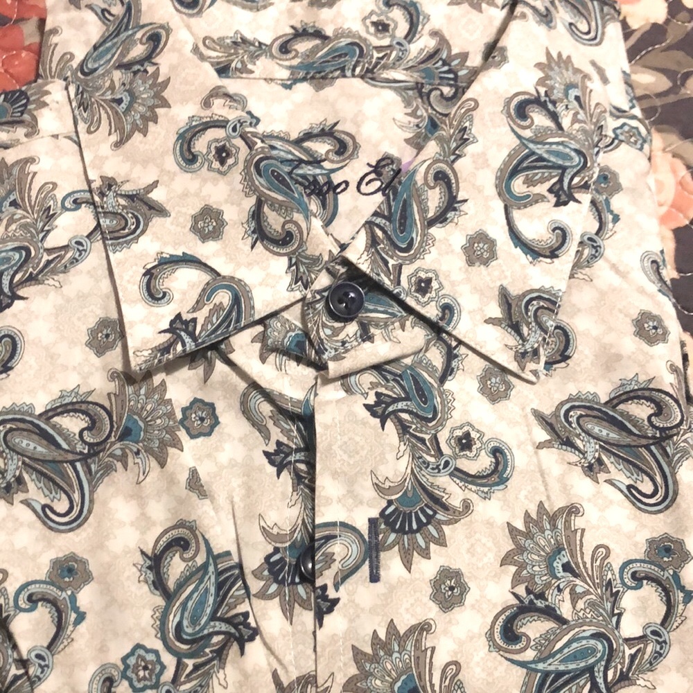 L/S Shirt Size L 16/16.5 Tasso Elba